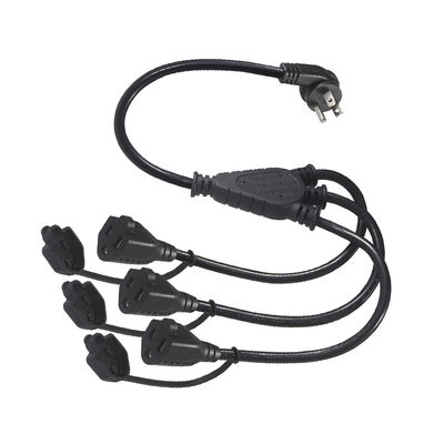 Buiten waterdicht verlengsnoer 3 prong AC stopcontact NEMA Man tot 3 Vrouw 515R