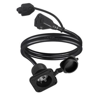 Stroomtoevoer SJTW US Man tot Vrouw Plug NEMA 5-15R Tot Waterdichte Converter