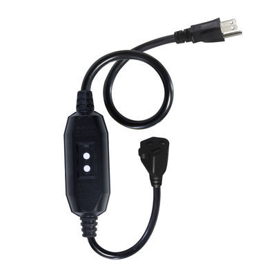 GFCI NEMA 515P tot 515R wisselstroomkabel voor pc-laptop Voedingskabel 4 ft Zwarte verlengdraad