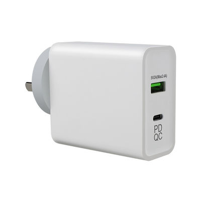240V 45W QC 3.0 Wall Plug Power Supply Adapter Voor Euro Usb C 2m Kabel