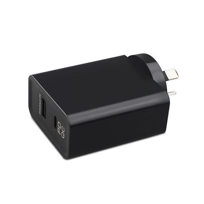 240V 45W QC 3.0 Wall Plug Power Supply Adapter Voor Euro Usb C 2m Kabel