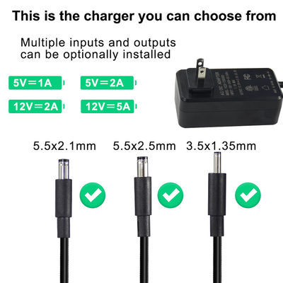 12V universele voedingsadapter 1A 5A 3A muurplug in type AC naar DC