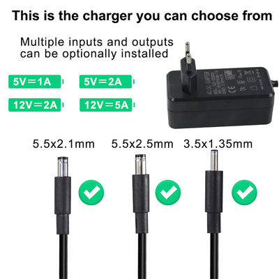 12V universele voedingsadapter 1A 5A 3A muurplug in type AC naar DC