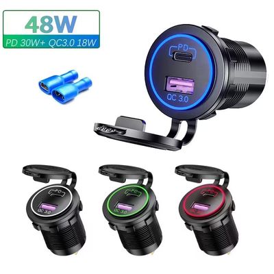 OEM/ODM Welkom 5V Pd 45W Qc And Charging Usb C Cigarette Lighter Car Charger Adapter