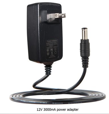 36W Wandmontage 12V 3A stroomtoevoer adapter met EU US AU UK Plugs 100-240V