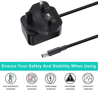 12V 1.5A Britse Ac To DC 5.5*2.1 5.5*2.5mm voedingsadapter met ROHS-certificaat