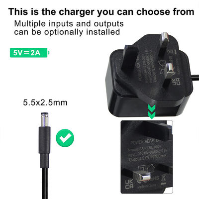 Wandmontage DC 12V 1A Power Adapter 12W 12V 1000mA voor EU US UK AU