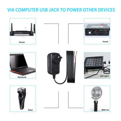 AU Plug In DC-stroomtoevoer Adapter 5V 3A Uitgang voor LED-monitor en snel opladen