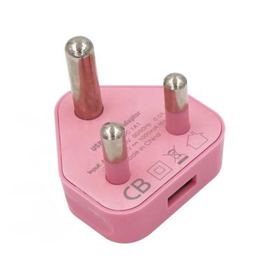 5V 2.1A Dual USB-oplader Reisstroomadapter voor Zuid-Afrika en India