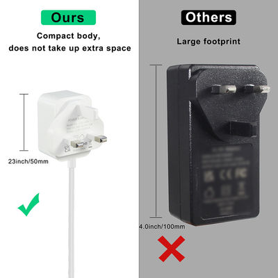 DC 12V2A voedingsadapter 2000mA 24W AC/DC converter met 5,5 x 2,5 mm 2,1 mm stekker