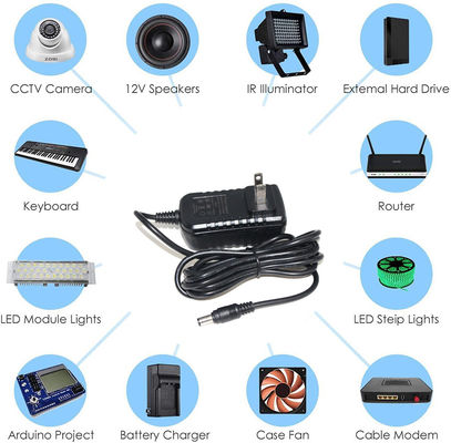 24V1A 2a Black Ups Backup Lithiumbatterij 2.3A DC-toevoer 24 Volt 6 Amp AC-stroomadapter