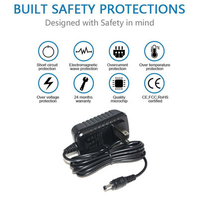 24V1A 2a Black Ups Backup Lithiumbatterij 2.3A DC-toevoer 24 Volt 6 Amp AC-stroomadapter