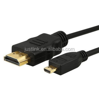 High Speed 5FT 1.5M V1.4 Male to Male HDMI to Micro HDMI kabel voor HDTV PS3 XBOX 3D LCD