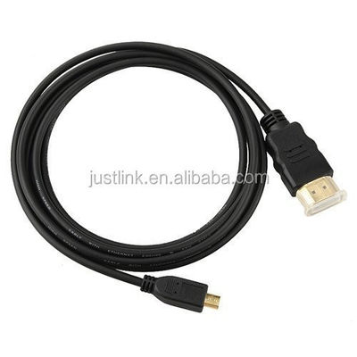 High Speed 5FT 1.5M V1.4 Male to Male HDMI to Micro HDMI kabel voor HDTV PS3 XBOX 3D LCD