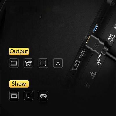 Op maat gemaakte lengte 2.0 versie HDMI-kabel 4K 60Hz 3D1080P 18Gbps 1M/2M/3M