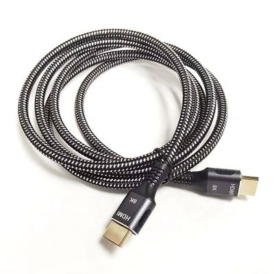 Hoge snelheid 4K 8K UHD gebreide nylon 2.1 HDMI-kabel voor ultieme kijkbeleving