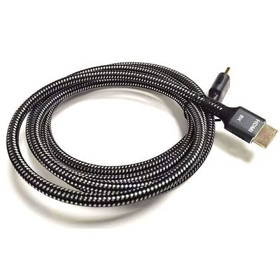 Hoge snelheid 4K 8K UHD gebreide nylon 2.1 HDMI-kabel voor ultieme kijkbeleving