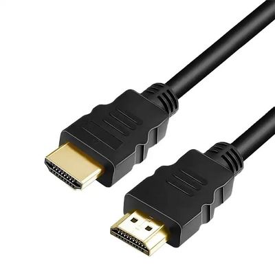 1M-30M Zwarte 4K HDMI-kabel met vlechtbescherming 24k verguld man-man 2.0 3D 60Hz