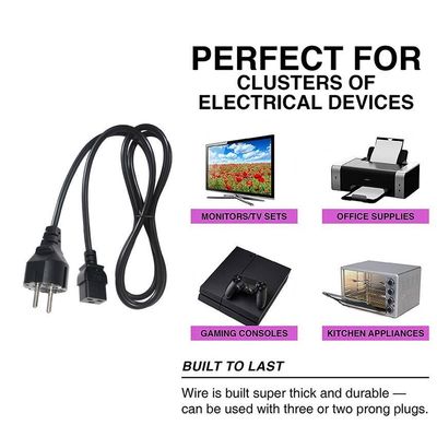 30A 240V Kabel 1.5mm Shuko VDE Versterker Kabel IECC19 Vrouwelijke connector Pdu Ac Power Plug