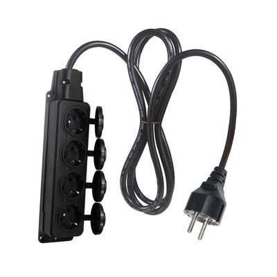 Europa Schuko Kabels Adapter Type F Plug Kabel Stroom aansluiting 4x stopcontact Eu Verlengsnoer