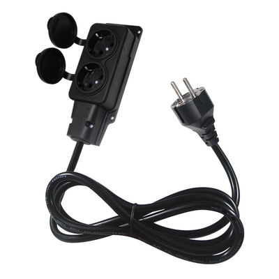 Europa Schuko Kabels Adapter Type F Plug Kabel Stroom aansluiting 4x stopcontact Eu Verlengsnoer