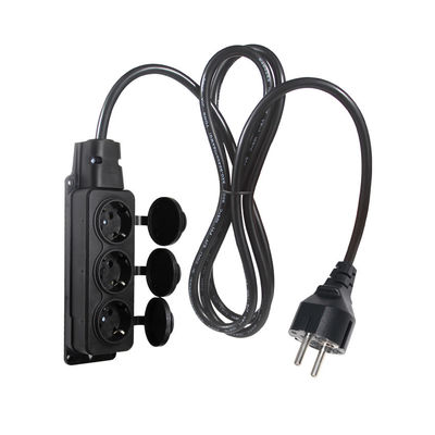 Europa Schuko Kabels Adapter Type F Plug Kabel Stroom aansluiting 4x stopcontact Eu Verlengsnoer