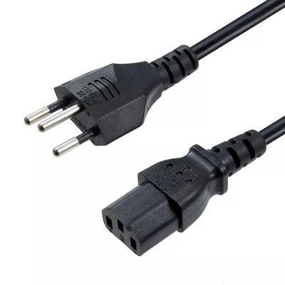 Zwitserse aansluitingen Stroomkabel Stroomkabel Mains Bedrading Zwitserland Plug Zwart/Wit 250V Zwitserse aansluitingen Stroomkabel kabel