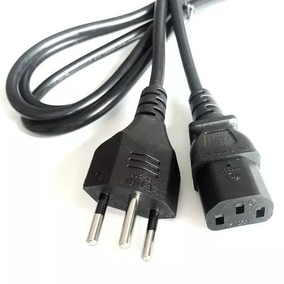 Zwitserse aansluitingen Stroomkabel Stroomkabel Mains Bedrading Zwitserland Plug Zwart/Wit 250V Zwitserse aansluitingen Stroomkabel kabel