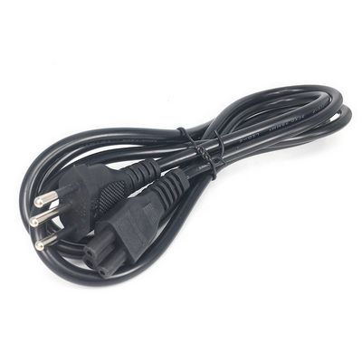 IEC320 C5 3 Ronde pin stroomkabel Voor Brazilië NBR14136 Standaard 3x0.75 Vierkant kern
