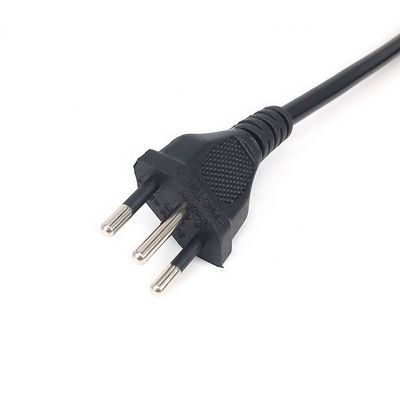 IEC320 C5 3 Ronde pin stroomkabel Voor Brazilië NBR14136 Standaard 3x0.75 Vierkant kern