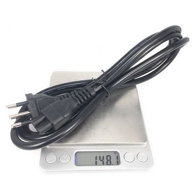 IEC320 C5 3 Ronde pin stroomkabel Voor Brazilië NBR14136 Standaard 3x0.75 Vierkant kern