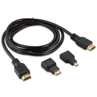 1.5m HDMI kabel 3 in 1 voor videocamera en tablet pc naar tv