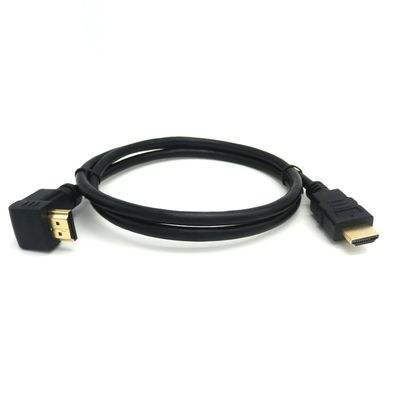 90 graden hoek gouden connector 2.0V 4K 60Hz HDMI kabel 1,5m voor multimedia