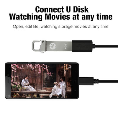 3.5MM-6.0MM Outer Diameter Projector HDMI kabel USB 3.1 Type C naar USB Type A