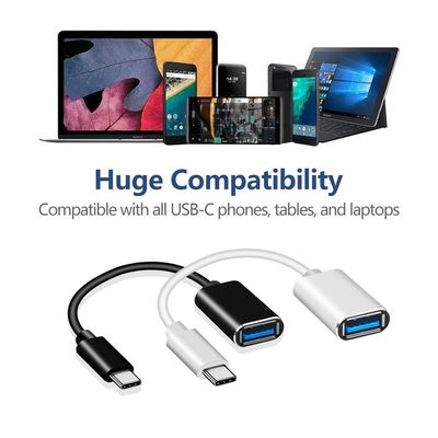 20 cm Type C naar USB Type A Vrouwelijke OTG-kabel Adapter op maat