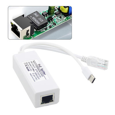 USB van 48 Volt POE Splitter naar 12V Camera 802.3af USB Type C Single Lan Port 1A 1.2A