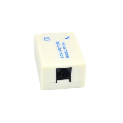 Telefoon Splitter Adapter CE ROHS gecertificeerd voor ADSL-verbinding met RJ11 6P2C-poort