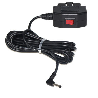 OBD2 12V tot 5V laadkabel met schakelaar voor DVR-rijrecorder