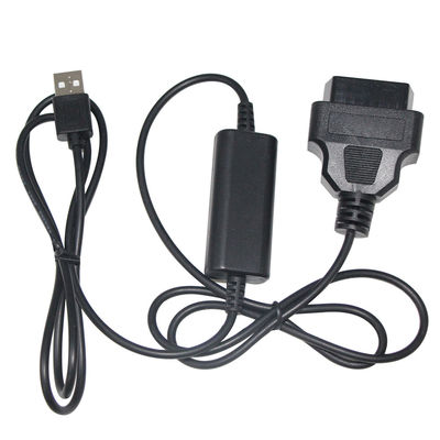 9-36v Custom Car Diagnostic Cable 28-24AWG DVR OBD2 16Pin naar USB A Male OBD Step Up Cable