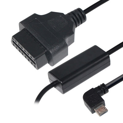 24W Micro USB-kabel aansluiting voor GPS DVR Camcorder Tablet E-dog Phone OBD II 16pin Charger