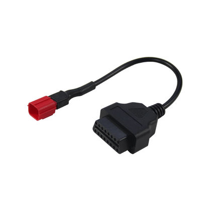 6 pin Motorrad Bike Diagnose OBD Adapter voor Euro5 Motor Analyzer 12V/24V Lengte 30cm