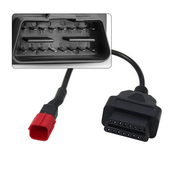 Motorfiets OBD1 naar OBD2 Adapterkabel 6 pin OBD Diagnostische kabel Aanpasbare lengte