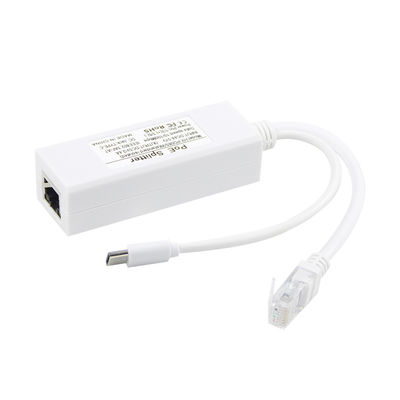 1 Gbps Switch Capaciteit USB Type-c Poe Splitter voor stroom en Ethernet Rj45 Shield Plug