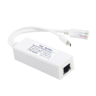 1 Gbps Switch Capaciteit USB Type-c Poe Splitter voor stroom en Ethernet Rj45 Shield Plug