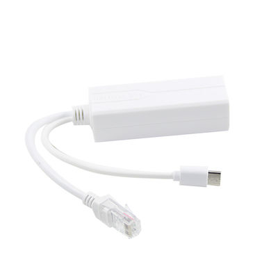 1 Gbps Switch Capaciteit USB Type-c Poe Splitter voor stroom en Ethernet Rj45 Shield Plug