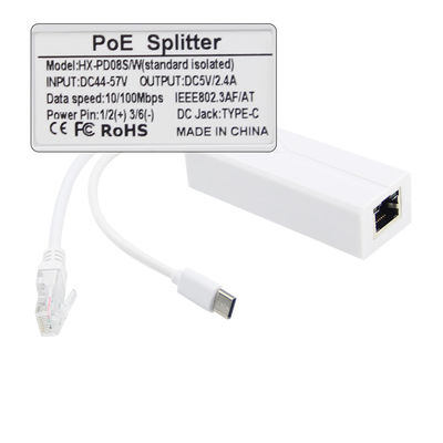 100-240V AC 50/60Hz POE Splitter 10/100Mbps 48V tot 24V/12V/9V/5V voor WIFI Router
