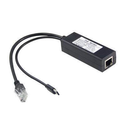 48V tot 5V 2.4A MAX POE Splitter USB-C 12W Private Mold NO Input 100-240V AC 50/60Hz