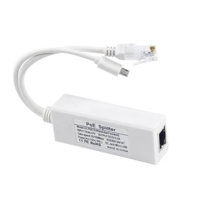 48 V tot 12 V PoE Splitter Injector Snelle gegevensoverdracht voor IP-camera en telefoon