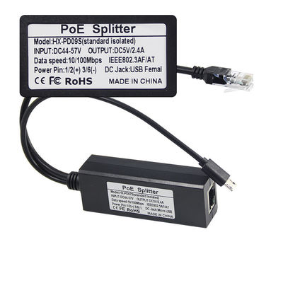 1Gbps POE Splitter USB-C Adapter IEEE 802.3af Compatibel voor WiFi/beveiligingscamera's