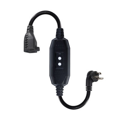 Hoekverlenging Amerika 3Prong NEMA 5-15P tot 515R GFCI-toevoerkabel 20A